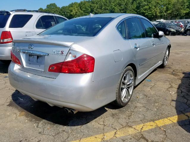 JNKAY01E28M606653 - 2008 INFINITI M35 BASE SILVER photo 4