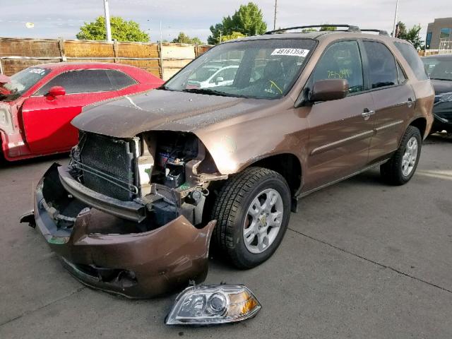 2HNYD18664H505459 - 2004 ACURA MDX TOURIN BROWN photo 2