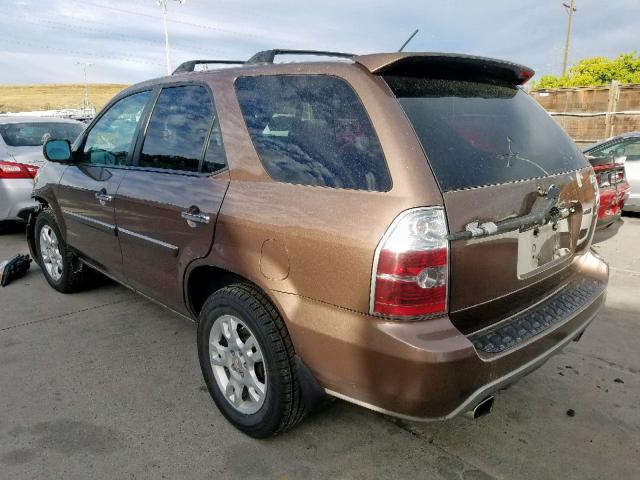 2HNYD18664H505459 - 2004 ACURA MDX TOURIN BROWN photo 3