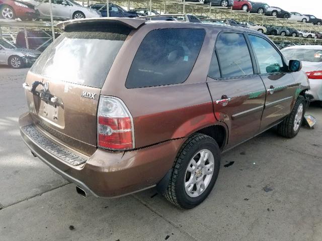 2HNYD18664H505459 - 2004 ACURA MDX TOURIN BROWN photo 4