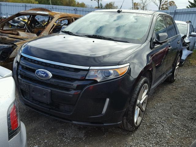 2FMDK4AK3DBA69123 - 2013 FORD EDGE SPORT BLACK photo 2