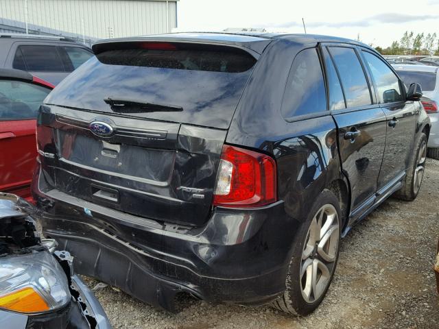 2FMDK4AK3DBA69123 - 2013 FORD EDGE SPORT BLACK photo 4