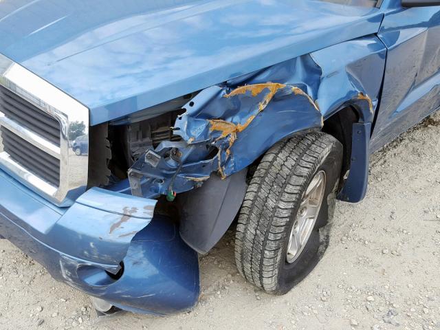 1D7HE48K96S702466 - 2006 DODGE DAKOTA QUA BLUE photo 9