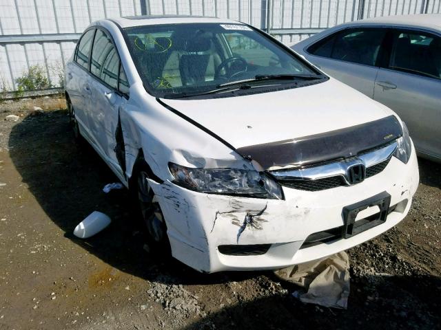 2HGFA1F05AH025706 - 2010 HONDA CIVIC EXL 白色 照片 1