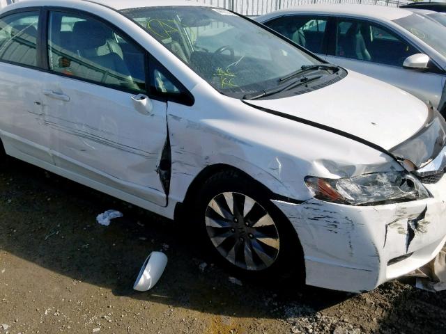 2HGFA1F05AH025706 - 2010 HONDA CIVIC EXL 白色 照片 9
