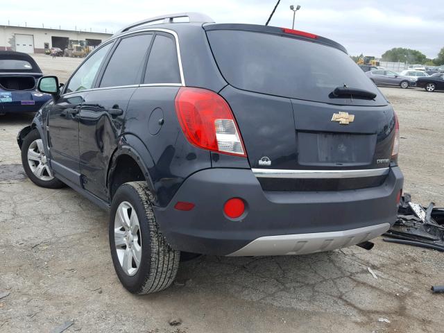 3GNAL2EK2ES509659 - 2014 CHEVROLET CAPTIVA LS BLACK photo 3