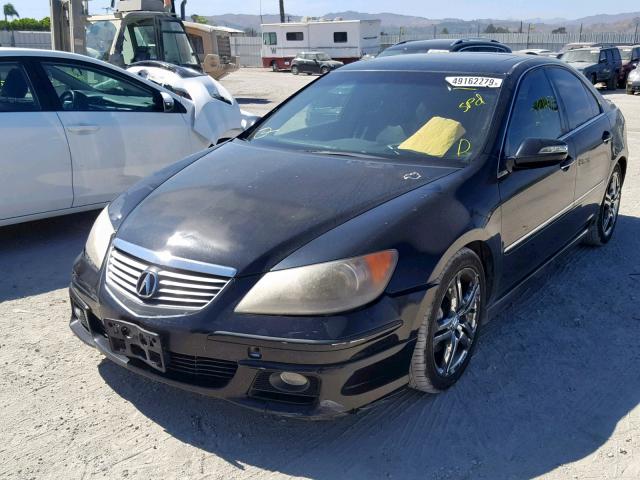 JH4KB16595C013555 - 2005 ACURA RL BLACK photo 2