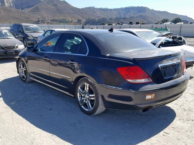 JH4KB16595C013555 - 2005 ACURA RL BLACK photo 3