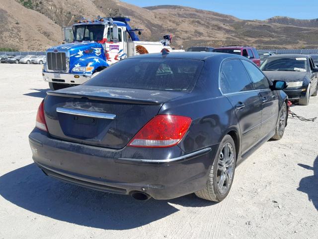 JH4KB16595C013555 - 2005 ACURA RL BLACK photo 4