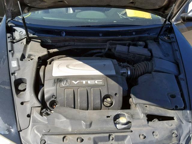 JH4KB16595C013555 - 2005 ACURA RL BLACK photo 7