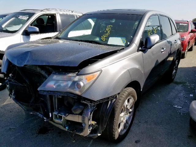 2HNYD28629H514530 - 2009 ACURA MDX TECHNO Grafito foto 2
