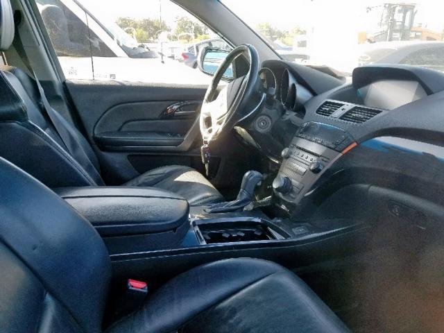 2HNYD28629H514530 - 2009 ACURA MDX TECHNO Grafito foto 5