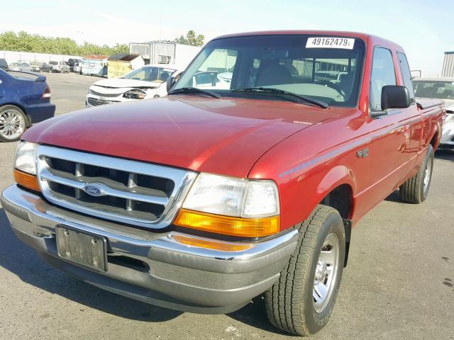 1FTYR14U8WPB14257 - 1998 FORD RANGER SUP RED photo 2