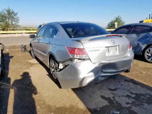 1HGCP36899A033529 - 2009 HONDA ACCORD EXL SILVER photo 3