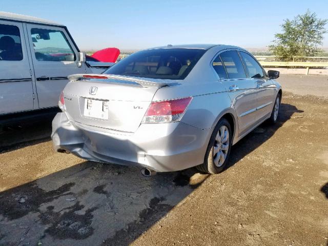 1HGCP36899A033529 - 2009 HONDA ACCORD EXL SILVER photo 4