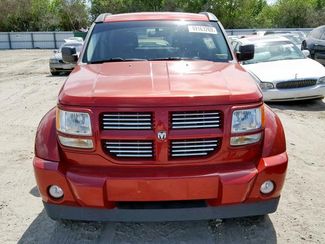 1D4PT4GK7BW537228 - 2011 DODGE NITRO HEAT RED photo 9