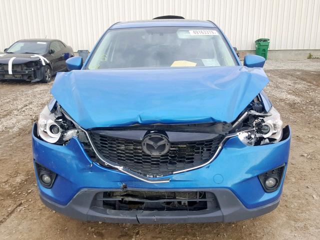 JM3KE4CY5E0358616 - 2014 MAZDA CX-5 TOURI BLUE photo 9