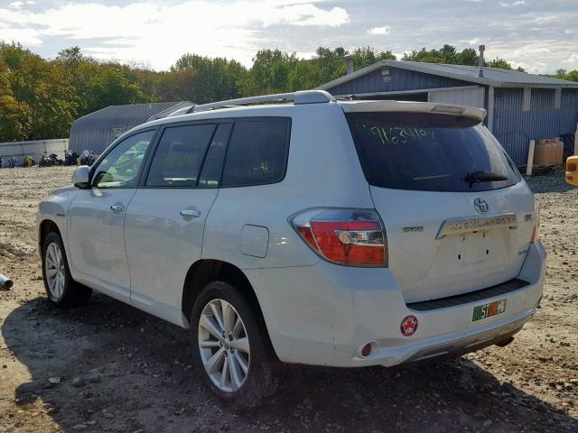 JTEEW44A682011112 - 2008 TOYOTA HIGHLANDER WHITE photo 3