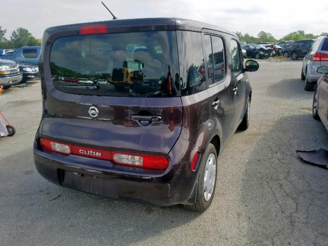 JN8AZ28R39T125972 - 2009 NISSAN CUBE BASE BROWN photo 4