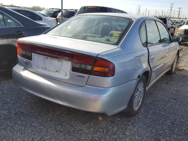 4S3BE635437210505 - 2003 SUBARU LEGACY L SILVER photo 4