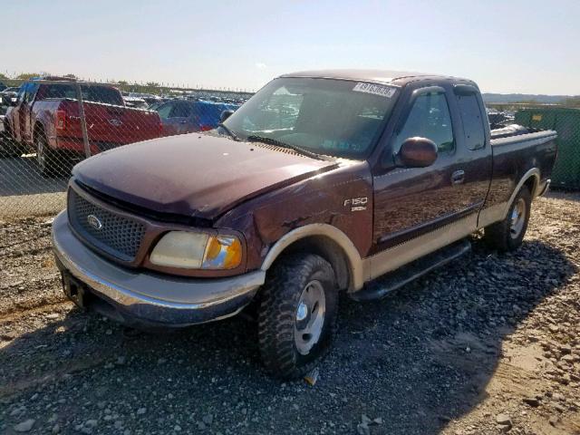 1FTRX18L7YNB06421 - 2000 FORD F150 BURGUNDY photo 2