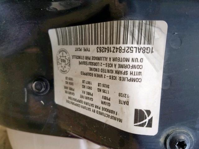 1G8AL52F84Z164263 - 2004 SATURN ION LEVEL RED photo 10