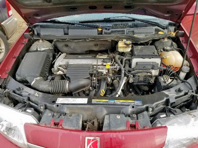 1G8AL52F84Z164263 - 2004 SATURN ION LEVEL RED photo 7