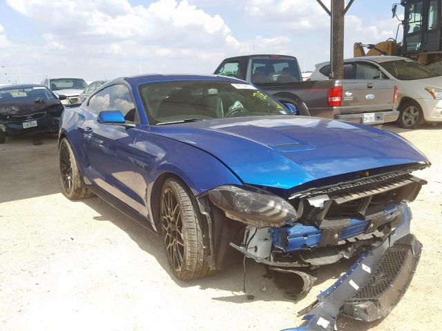 1FA6P8CF0J5117026 - 2018 FORD MUSTANG GT BLUE photo 1