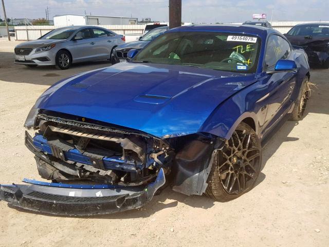 1FA6P8CF0J5117026 - 2018 FORD MUSTANG GT BLUE photo 2