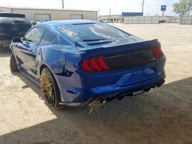 1FA6P8CF0J5117026 - 2018 FORD MUSTANG GT BLUE photo 3