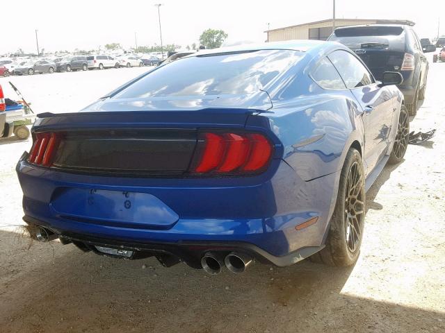 1FA6P8CF0J5117026 - 2018 FORD MUSTANG GT BLUE photo 4