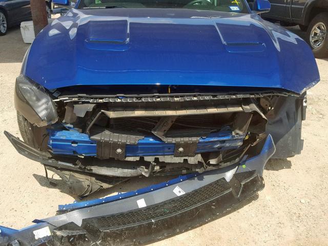 1FA6P8CF0J5117026 - 2018 FORD MUSTANG GT BLUE photo 9
