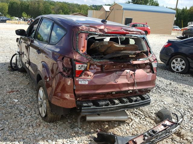 1FMCU0F73JUA48314 - 2018 FORD ESCAPE S BURGUNDY photo 3