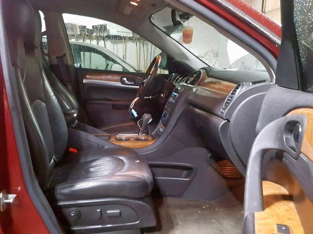 5GAER23718J224014 - 2008 BUICK ENCLAVE CX RED photo 5