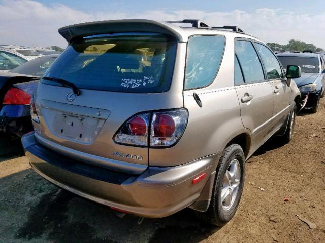 JTJHF10U510221389 - 2001 LEXUS RX 300 BEIGE photo 4