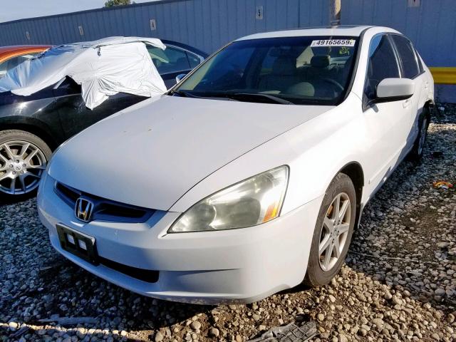 1HGCM665X4A069240 - 2004 HONDA ACCORD WHITE photo 2