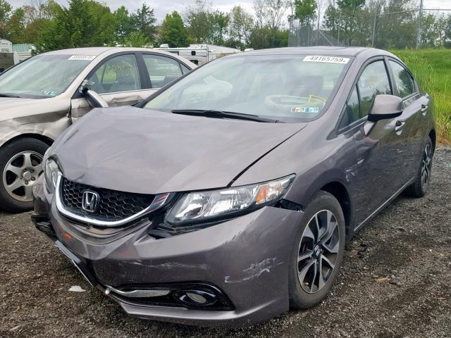 19XFB2F91DE263097 - 2013 HONDA CIVIC EXL 灰色 照片 2