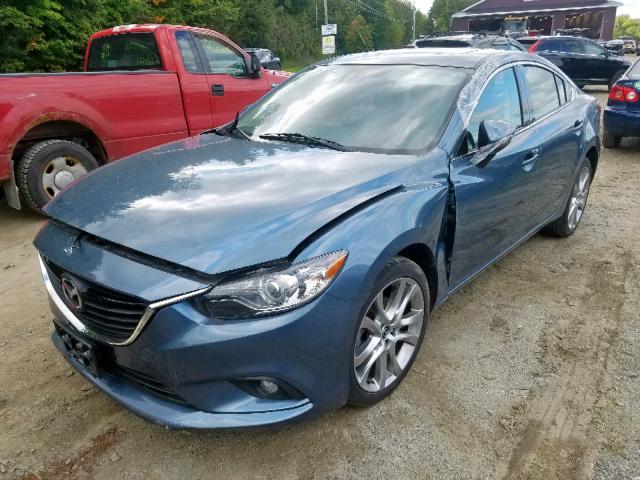 JM1GJ1W68E1133443 - 2014 MAZDA 6 GRAND TO BLUE photo 2