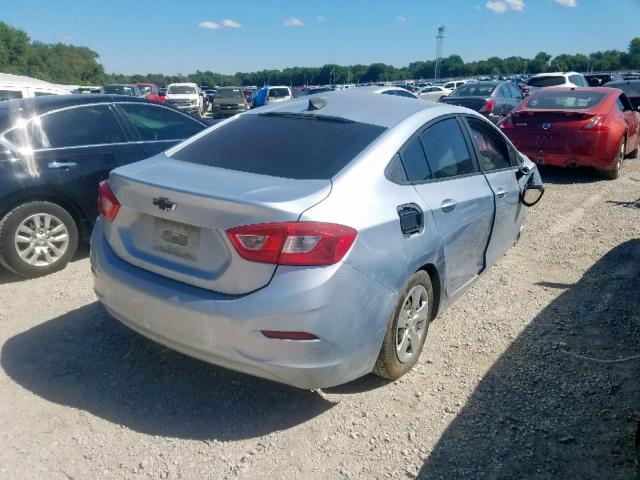 1G1BC5SM5H7241500 - 2017 CHEVROLET CRUZE LS BLUE photo 4