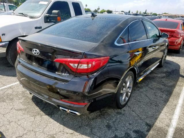 5NPE34AB2FH242563 - 2015 HYUNDAI SONATA SPO BLACK photo 4