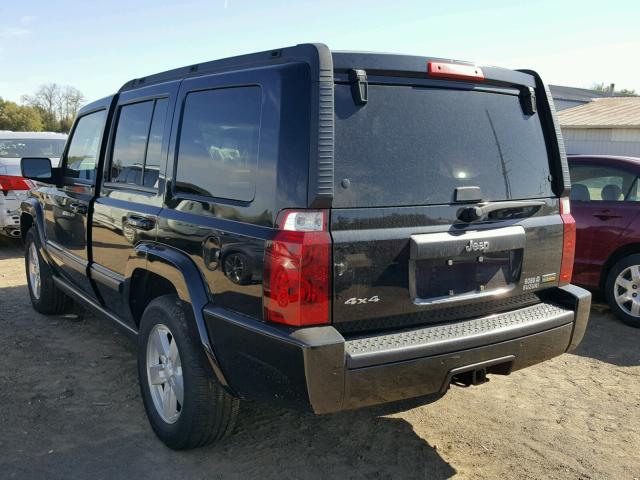 1J8HG48P27C547327 - 2007 JEEP COMMANDER BLACK photo 3