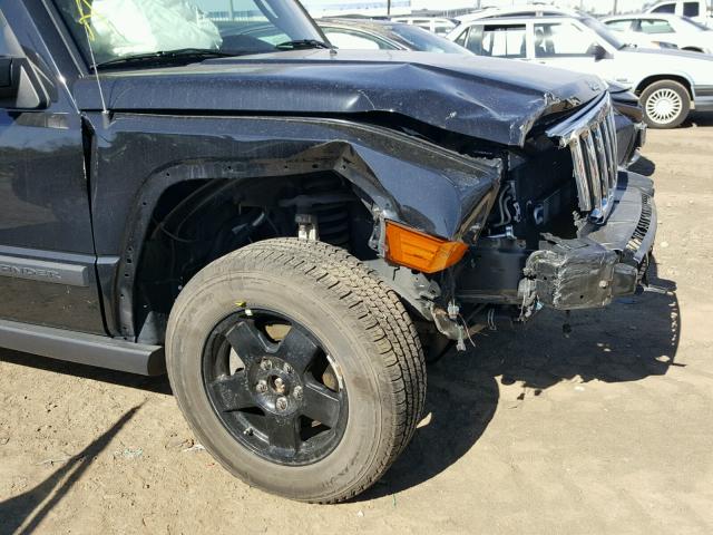 1J8HG48P27C547327 - 2007 JEEP COMMANDER BLACK photo 9