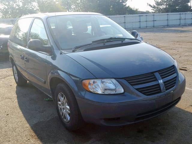 1D4GP25B25B373510 - 2005 DODGE CARAVAN SE BLUE photo 1