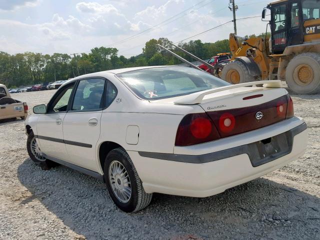 2G1WF55K319284983 - 2001 CHEVROLET IMPALA WHITE photo 3