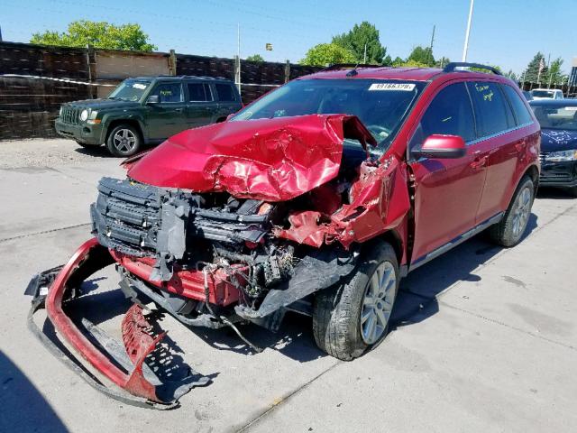 2FMDK4KC5CBA81523 - 2012 FORD EDGE LIMIT RED photo 2