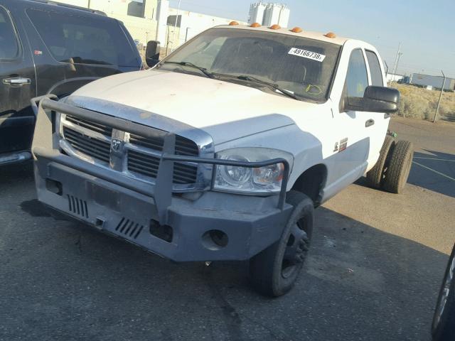 3D6WH48A28G101582 - 2008 DODGE RAM 3500 S WHITE photo 2