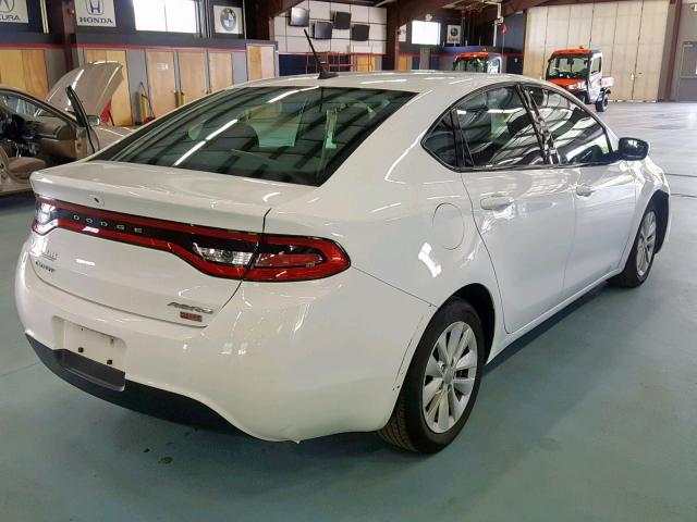 1C3CDFDH3ED791567 - 2014 DODGE DART SE AE WHITE photo 4