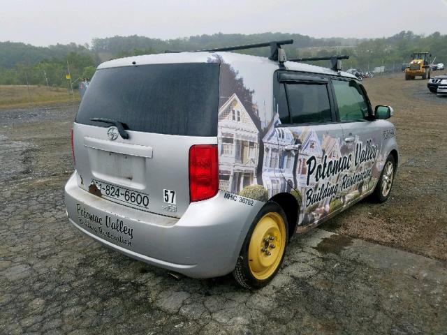 JTLKE50E791061604 - 2009 TOYOTA SCION XB ვერცხლისფერი ფოტო 4