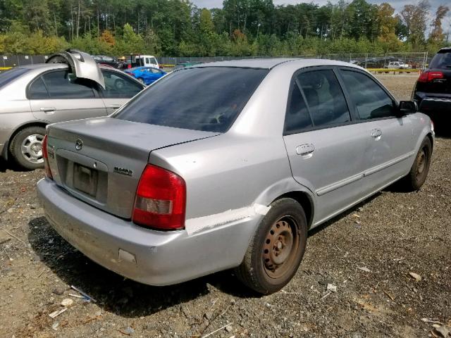 JM1BJ2223Y0200480 - 2000 MAZDA PROTEGE DX SILVER photo 4