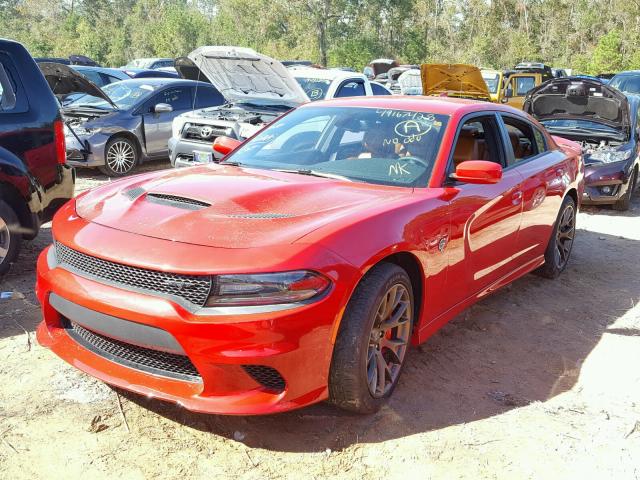 2C3CDXL97GH232853 - 2016 DODGE CHARGER SR RED photo 2